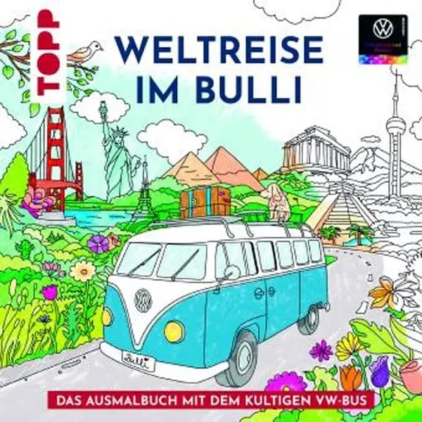 Volkswagen Malbuch T1 Bulli Colorful World